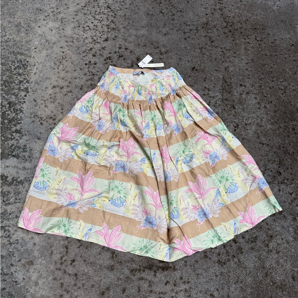 HUNTER BELL A-Line Skirt in Vibrant Floral